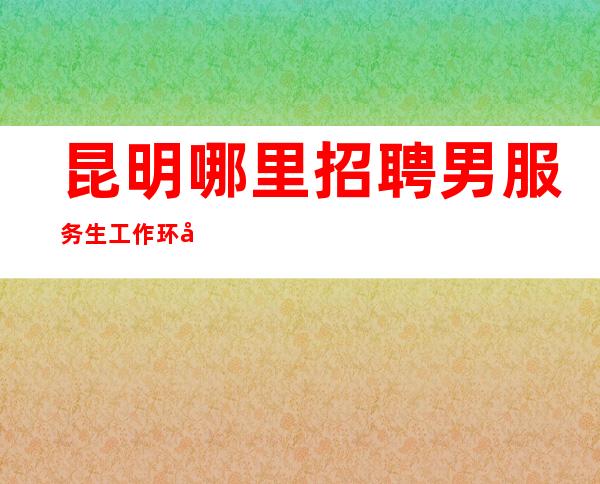 昆明哪里招聘男服务生=工作环境氛围都是梦寐以求