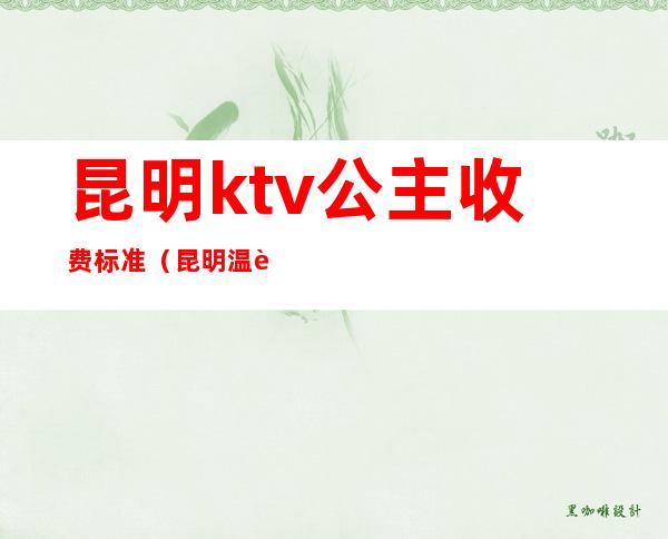 昆明ktv公主收费标准（昆明温莎ktv有公主么）