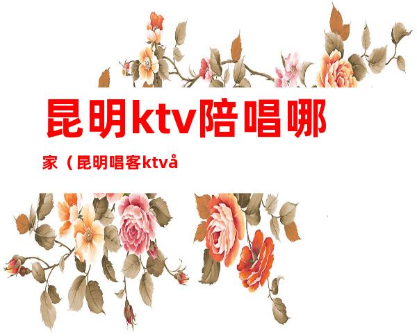 昆明ktv陪唱哪家（昆明唱客ktv包房费多少）