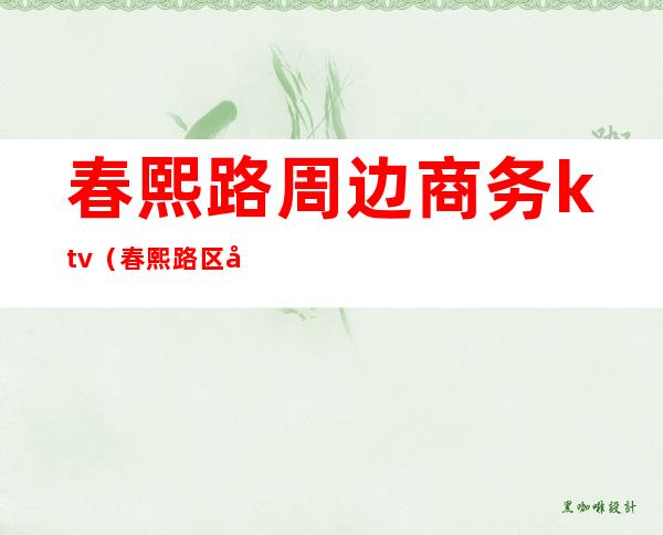 春熙路周边商务ktv（春熙路区域）