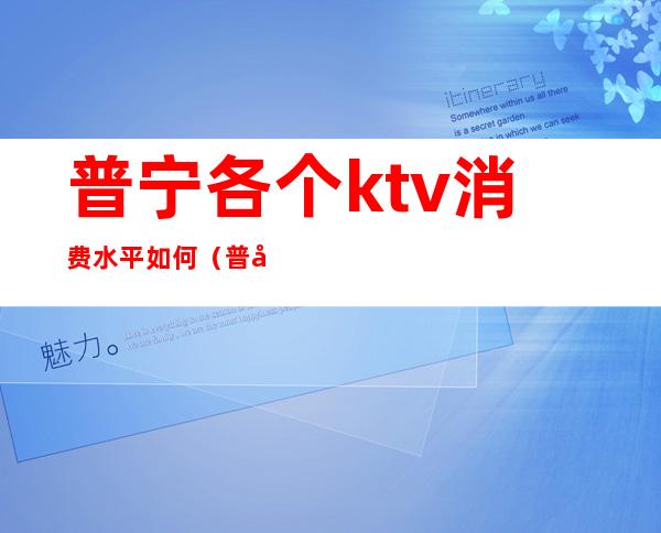 普宁各个ktv消费水平如何（普宁哪个ktv消费最便宜）