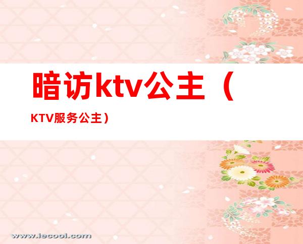 暗访ktv公主（KTV服务公主）