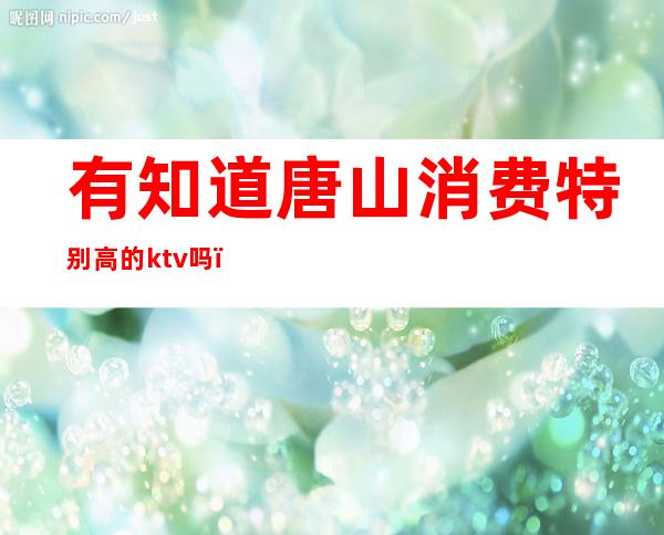 有知道唐山消费特别高的ktv吗（唐山可以吃饭的ktv）