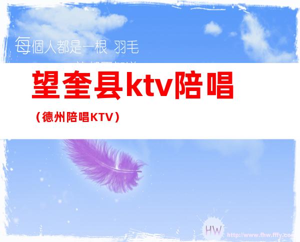 望奎县ktv陪唱（德州陪唱KTV）