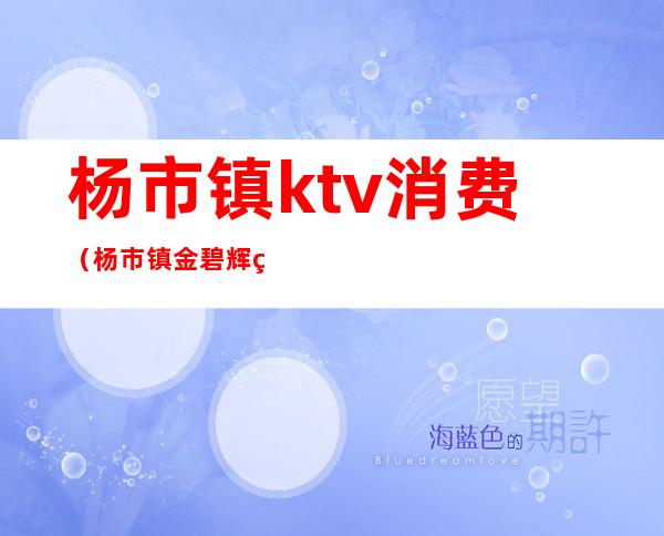 杨市镇ktv消费（杨市镇金碧辉煌KTV）