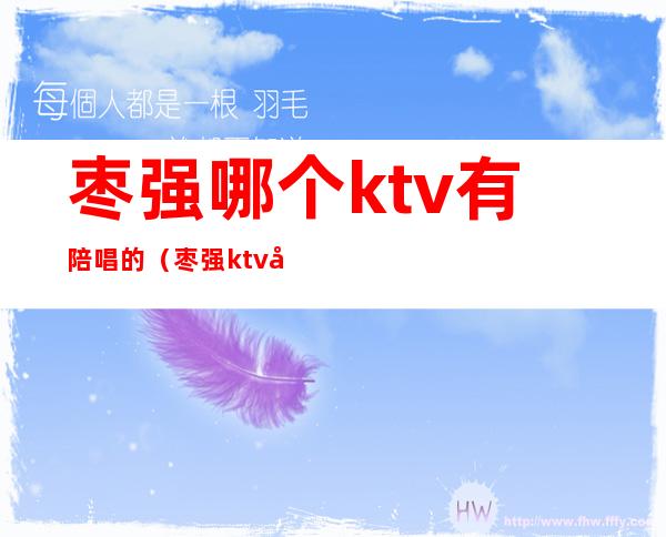 枣强哪个ktv有陪唱的（枣强ktv带陪唱）