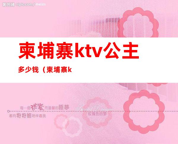 柬埔寨ktv公主多少钱（柬埔寨ktv小费一般多少钱）