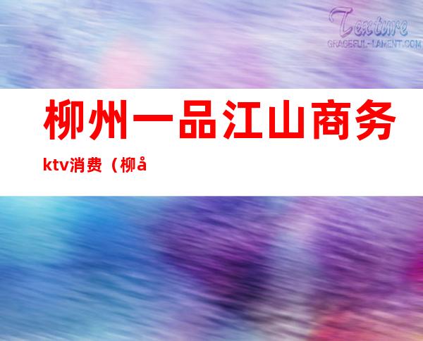 柳州一品江山商务ktv消费（柳州一品江山ktv怎么样）