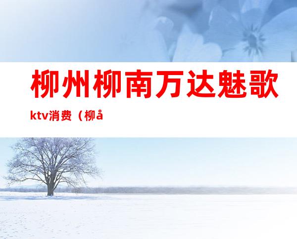 柳州柳南万达魅歌ktv消费（柳州商务KTV）