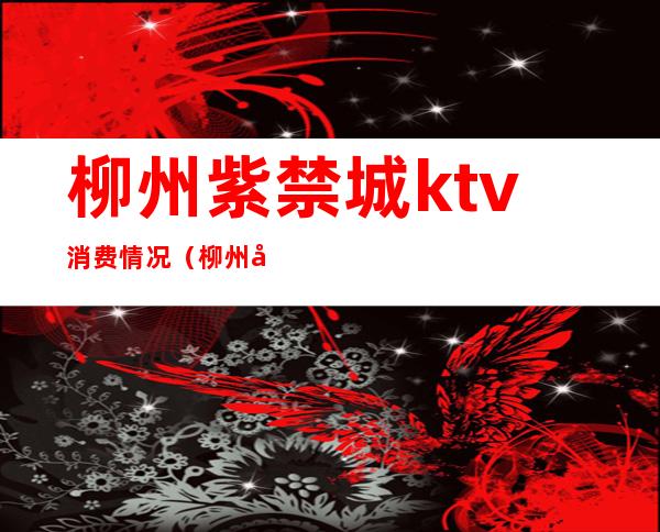 柳州紫禁城ktv消费情况（柳州商务ktv的价格）