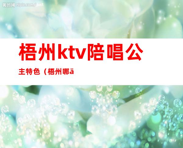 梧州ktv陪唱公主特色（梧州哪个ktv有公主）