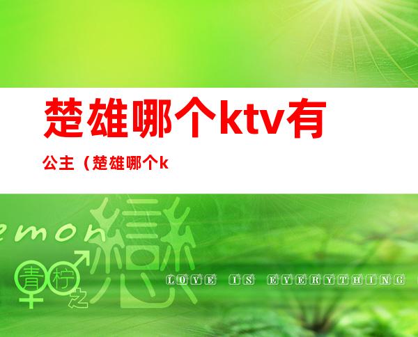 楚雄哪个ktv有公主（楚雄哪个ktv有陪酒的）