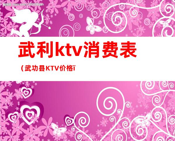 武利ktv消费表（武功县KTV价格）