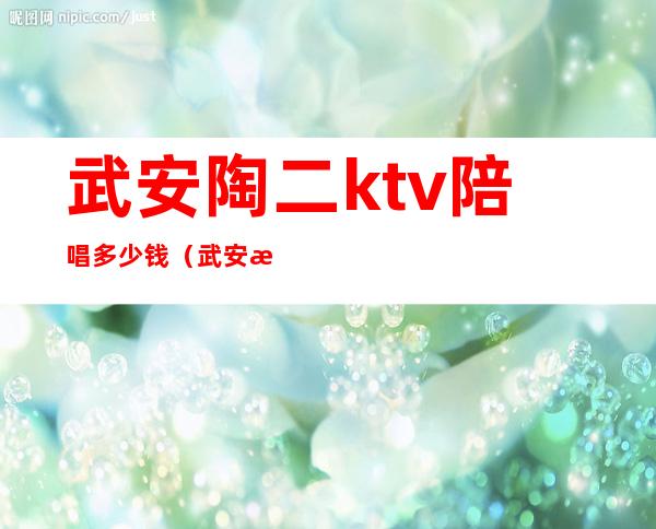 武安陶二ktv陪唱多少钱（武安摩登ktv陪唱多少钱）