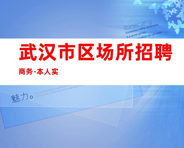 武汉市区场所招聘商务-本人实力营销招聘