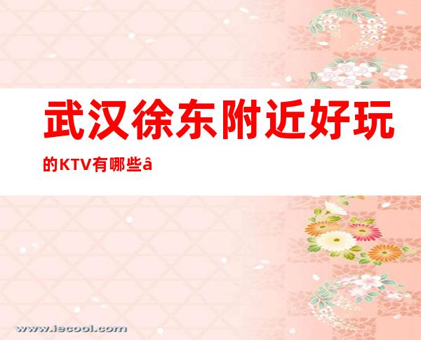 武汉徐东附近好玩的KTV有哪些 – 武汉武昌商务KTV