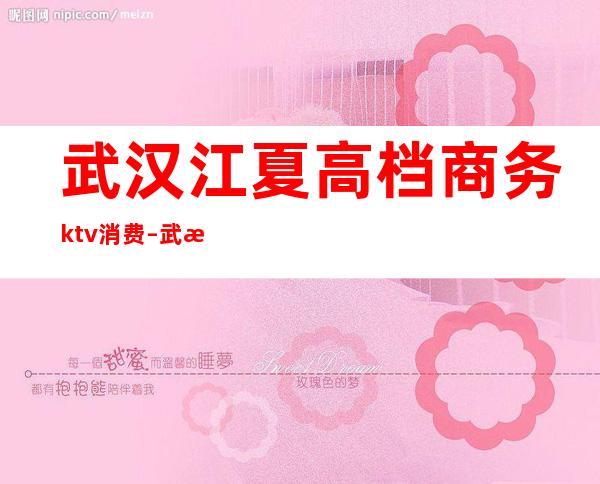 武汉江夏高档商务ktv消费 – 武汉江夏商务KTV