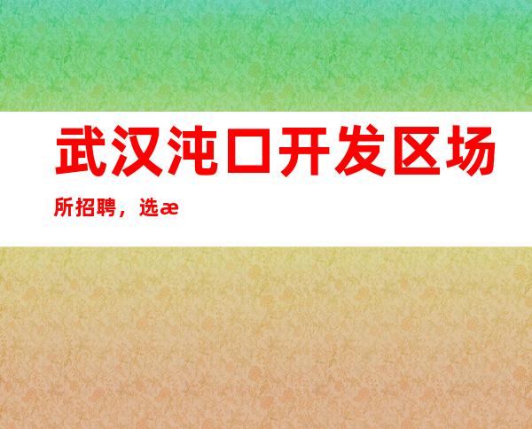 武汉沌口开发区场所招聘，选择白金汉宫，让你生活更精彩