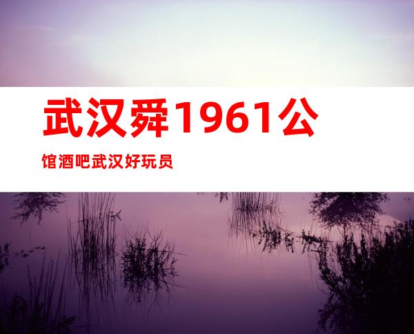 武汉舜1961公馆酒吧武汉好玩员工多的酒吧场所软包预订