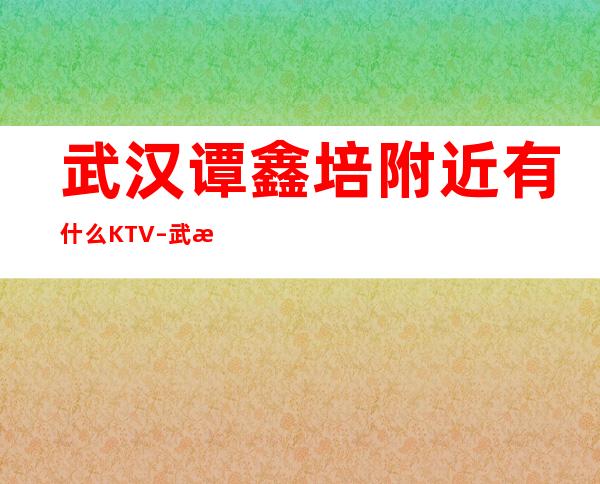 武汉谭鑫培附近有什么KTV – 武汉汉阳商务KTV