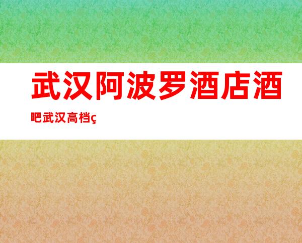 武汉阿波罗酒店酒吧武汉高档的酒吧-適合高格商务宴请