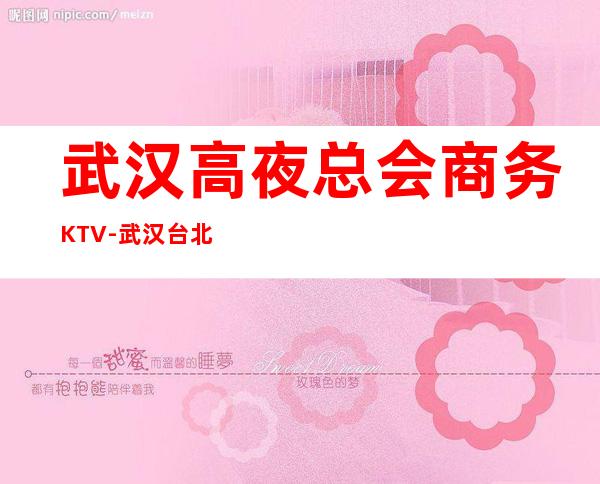 武汉高夜总会商务KTV-武汉台北之夜ktv夜总会值得一去！