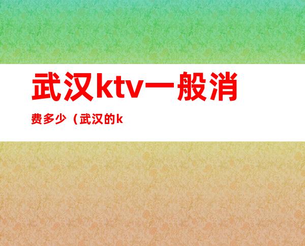 武汉ktv一般消费多少（武汉的ktv小费多少）