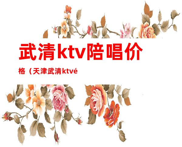 武清ktv陪唱价格（天津武清ktv陪唱是怎么收费）