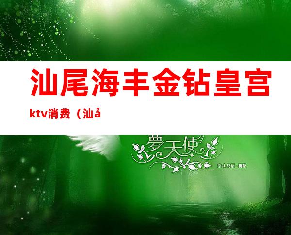 汕尾海丰金钻皇宫ktv消费（汕尾海丰金钻皇宫ktv消费多少）