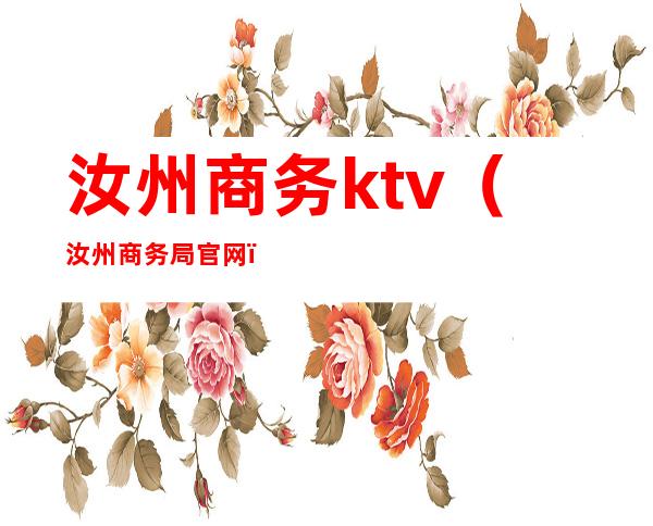 汝州商务ktv（汝州商务局官网）