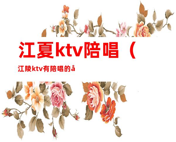 江夏ktv陪唱（江陵ktv有陪唱的吗?）