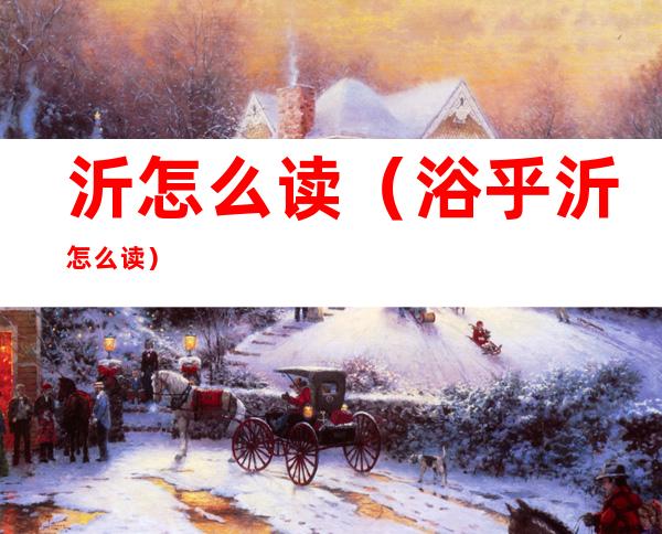 沂怎么读（浴乎沂怎么读）