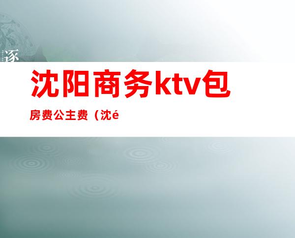 沈阳商务ktv包房费公主费（沈阳什么ktv有公主）