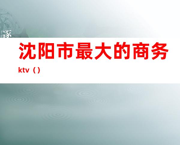 沈阳市最大的商务ktv（）