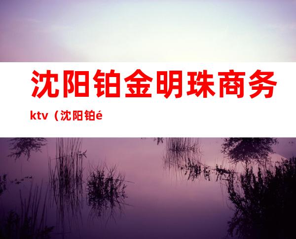 沈阳铂金明珠商务ktv（沈阳铂金明珠商务ktv招聘朗朗）