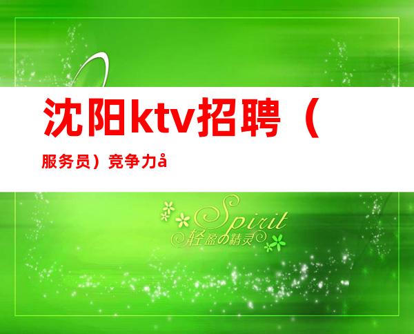 沈阳ktv招聘（服务员）竞争力小为自己加油奋斗