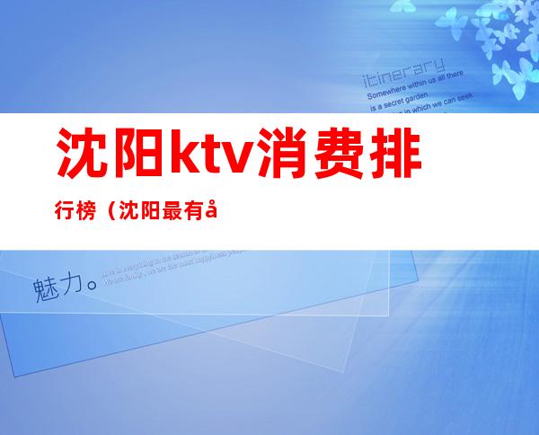 沈阳ktv消费排行榜（沈阳最有名的ktv）