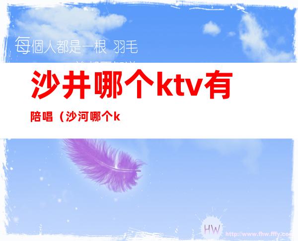 沙井哪个ktv有陪唱（沙河哪个ktv有陪唱的）