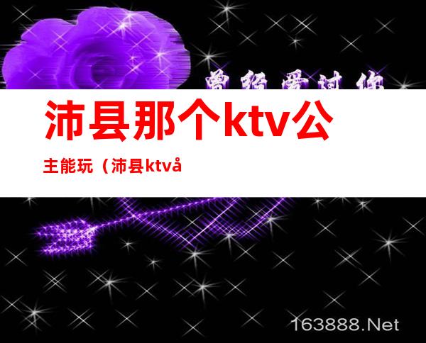 沛县那个ktv公主能玩（沛县ktv快餐）