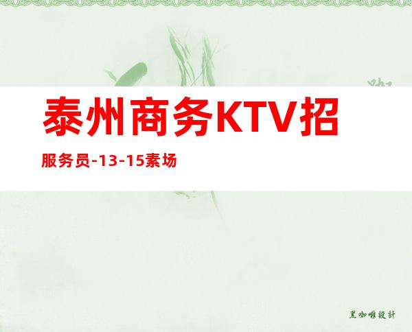 泰州商务KTV招服务员-13-15素场