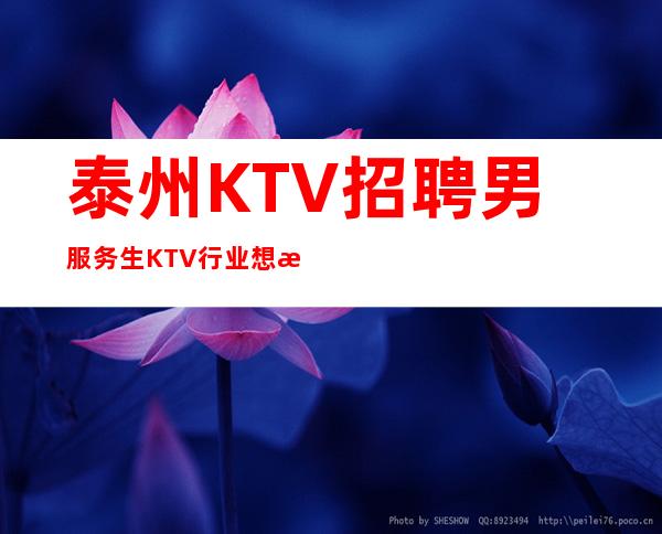 泰州KTV招聘男服务生=KTV行业想成功属实不易