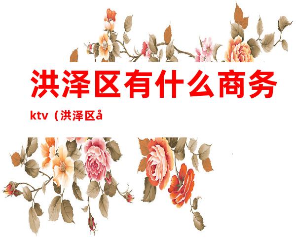 洪泽区有什么商务ktv（洪泽区商务局）