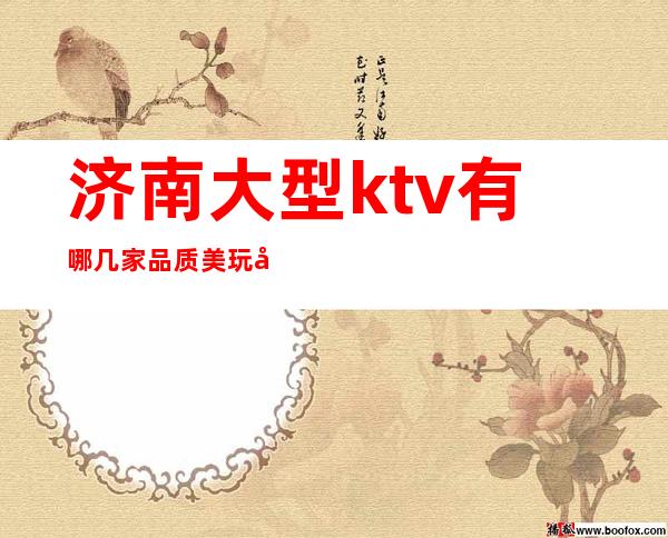 济南大型ktv有哪几家品质美玩出新花样