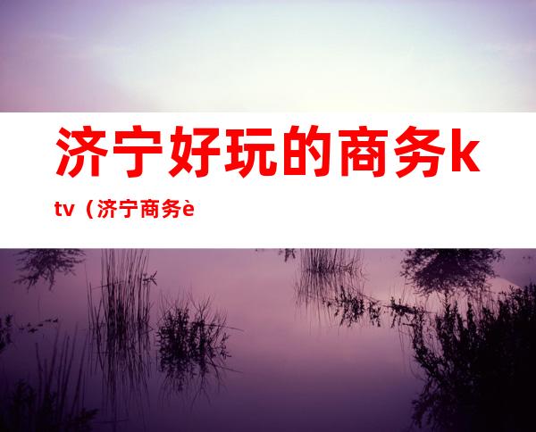 济宁好玩的商务ktv（济宁商务车）