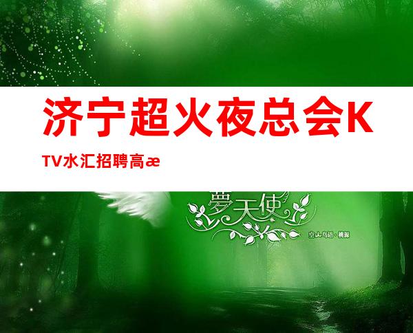 济宁超火夜总会KTV/水汇招聘 高日薪