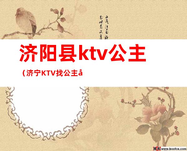 济阳县ktv公主（济宁KTV找公主大概多少钱）