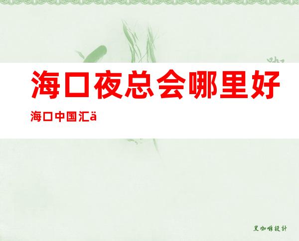 海口夜总会哪里好海口中国汇会所服务项目多 – 海口龙华滨海商务KTV