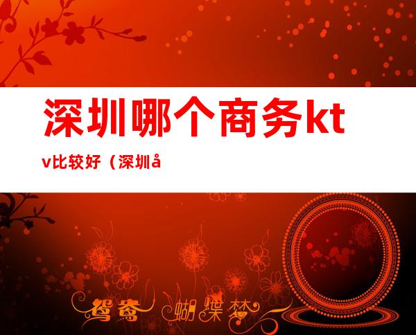 深圳哪个商务ktv比较好（深圳商务ktv哪一家好）