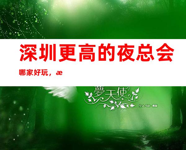 深圳更高的夜总会哪家好玩，深圳10大夜总会排行