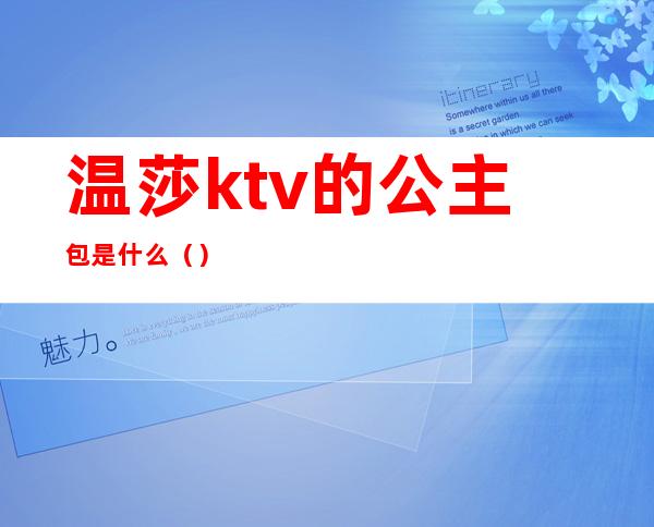 温莎ktv的公主包是什么（）